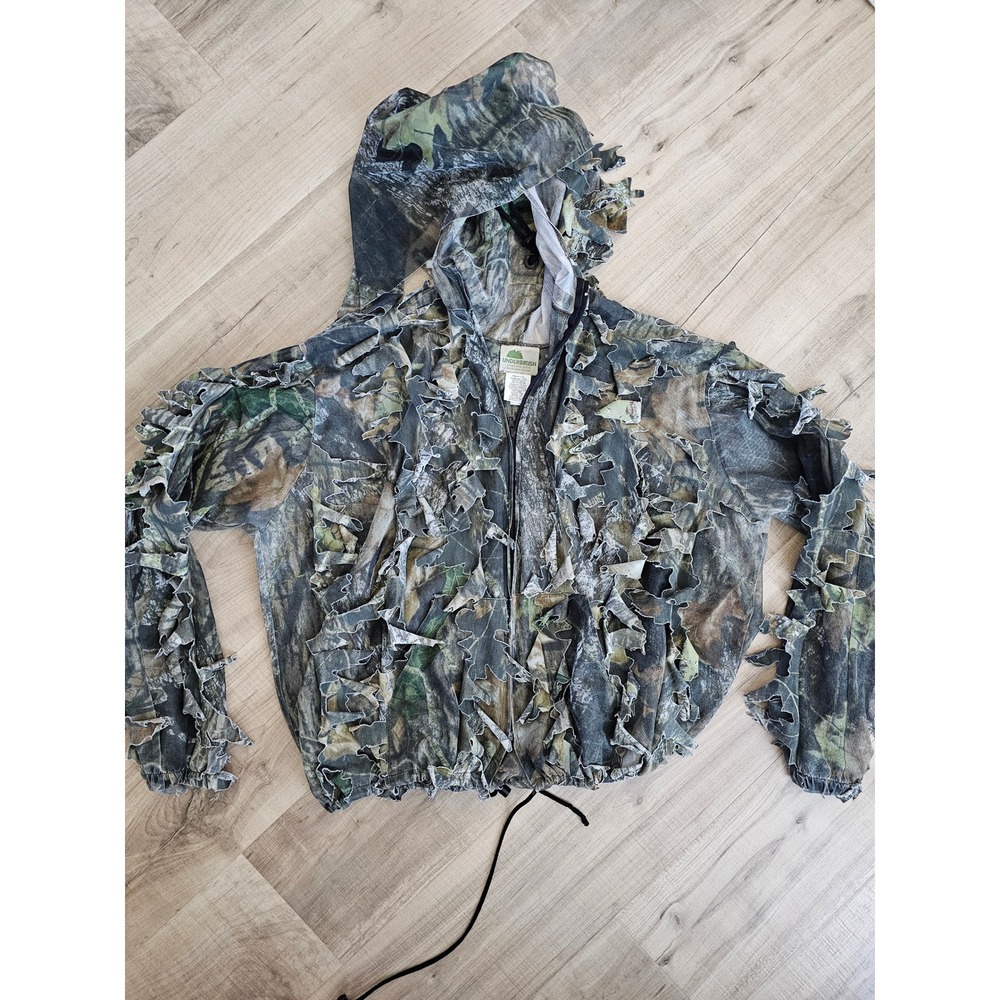 Underbrush Mossy Oak Break-Up 3D Leafy Camo Ghillie Jacket Mens L/XL US-WXL-BU